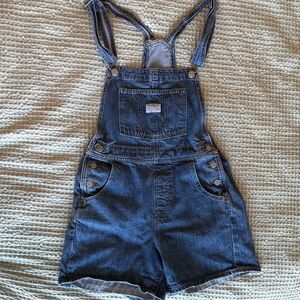 Levi's Denim Short Overalls